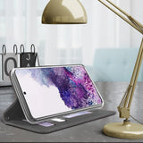 Durable Secure Wallet Case Credit Card Slot Cover Strap for Samsung Galaxy S20