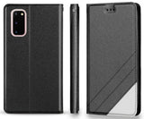 Wallet Case Credit Card Slot Cover and Wrist Strap for Samsung Galaxy S20 Plus