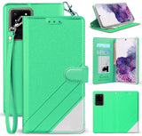 Wallet Case Credit Card Slot Cover and Wrist Strap for Samsung Galaxy S20 Ultra