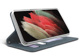 Durable Wallet Case Credit Card Slot Wrist Strap for Samsung Galaxy S21 Ultra 5G