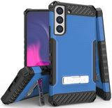 Rugged Anti-Shock Case Cover Kickstand and Strap for Galaxy S22 Plus 5G Phone