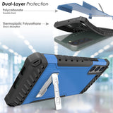 Tri-Shield Rugged Case Stand + Belt Clip Holster + Strap for Galaxy S22 Plus 5G