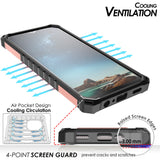 Rugged Anti-Shock Case Cover Kickstand and Strap for Galaxy S22 Plus 5G Phone