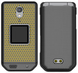 Grid Case Hard Shell Cover and Belt Clip Holster Combo for CAT S22 Flip Phone