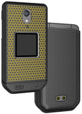 Grid Case Hard Shell Cover and Belt Clip Holster Combo for CAT S22 Flip Phone