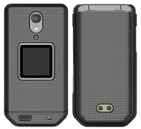 Grid Texture Slim Hard Shell Case Protector Cover for CAT S22 Flip Phone