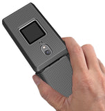 Grid Texture Slim Hard Shell Case Protector Cover for CAT S22 Flip Phone