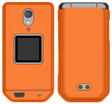 Grid Case Hard Shell Cover and Belt Clip Holster Combo for CAT S22 Flip Phone
