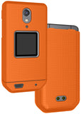 Grid Case Hard Shell Cover and Belt Clip Holster Combo for CAT S22 Flip Phone