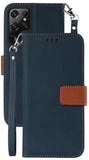 Durable Wallet Case and Wrist Strap Lanyard for Samsung Galaxy S22 Ultra