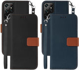 Durable Wallet Case and Wrist Strap Lanyard for Samsung Galaxy S22 Ultra