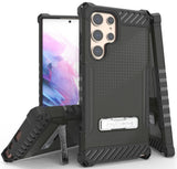 Rugged Anti-Shock Case Cover Kickstand and Strap for Galaxy S22 Ultra 5G Phone