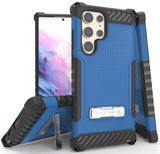 Rugged Anti-Shock Case Cover Kickstand and Strap for Galaxy S22 Ultra 5G Phone