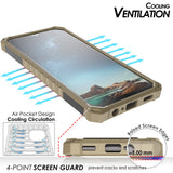 Tri-Shield Rugged Case Stand + Belt Clip Holster + Strap for Galaxy S22 Ultra 5G