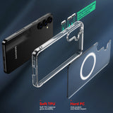 Clear Acrylic TPU Case for Samsung Galaxy S25 5G Phone - Compatible with MagSafe