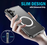 Clear Acrylic TPU Case for Samsung Galaxy S25 5G Phone - Compatible with MagSafe