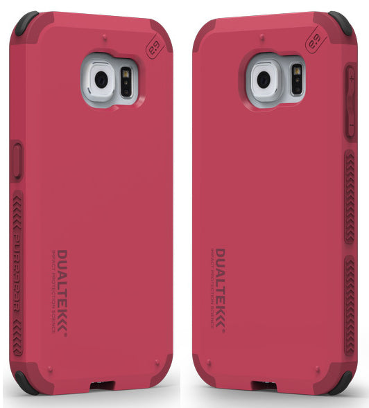 PUREGEAR DUALTEK EXTREME IMPACT RUGGED CASE MAGENTA PINK COVER SAMSUNG GALAXY S6