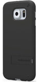 PUREGEAR BLACK SLIMSHELL RUBBERIZED CASE COVER KICKSTAND FOR SAMSUNG GALAXY S6