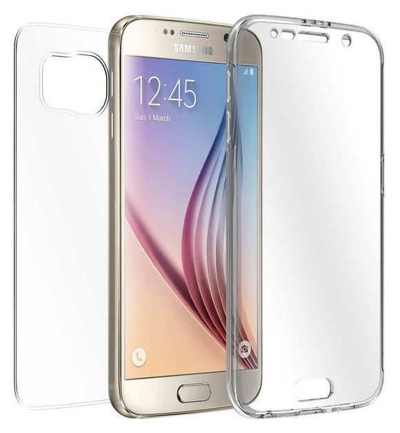 TRI-MAX TRANSPARENT CLEAR SCREEN GUARD TPU CASE SLIM COVER FOR SAMSUNG GALAXY S6