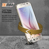 TRI-MAX TRANSPARENT CLEAR SCREEN GUARD TPU CASE SLIM COVER FOR SAMSUNG GALAXY S6