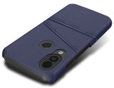 Vegan Leather Credit Card Slot Wallet Case Slim Cover for CAT S62 PRO Phone