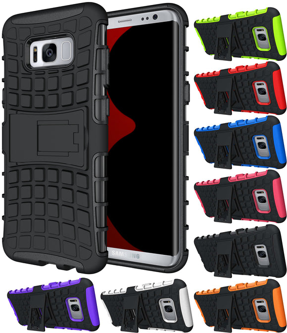 GRENADE GRIP RUGGED TPU SKIN HARD CASE COVER STAND FOR SAMSUNG GALAXY S8