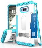 TRI-SHIELD CASE KICKSTAND CARD SLOT LANYARD FOR SAMSUNG GALAXY S8 PLUS, S8+