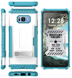 TRI-SHIELD CASE KICKSTAND CARD SLOT LANYARD FOR SAMSUNG GALAXY S8 PLUS, S8+