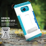 TRI-SHIELD CASE KICKSTAND CARD SLOT LANYARD FOR SAMSUNG GALAXY S8 PLUS, S8+