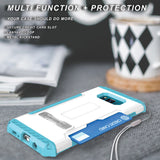 TRI-SHIELD CASE KICKSTAND CARD SLOT LANYARD FOR SAMSUNG GALAXY S8 PLUS, S8+