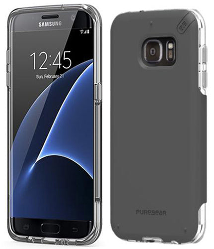 PUREGEAR DUALTEK PRO BLACK ANTI-SHOCK CASE HARD COVER FOR SAMSUNG GALAXY S7 EDGE