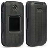 Hard Protector Case Cover and Belt Clip Holster for Alcatel Smartflip, Go Flip 3