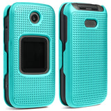 Grid Texture Snap-On Protective Case Slim Cover for Alcatel Smartflip, Go Flip 3