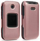 Grid Texture Snap-On Protective Case Slim Cover for Alcatel Smartflip, Go Flip 3