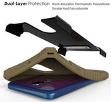 Tri-Shield Rugged Case Cover + Belt Clip Holster + Lanyard Strap for LG Stylo 5