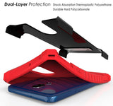 Tri-Shield Rugged Case Cover + Belt Clip Holster + Lanyard Strap for LG Stylo 5