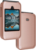 Grid Textured Hard Case Slim Cover for Iris Easy Flip Phone / Summit Flip 4G