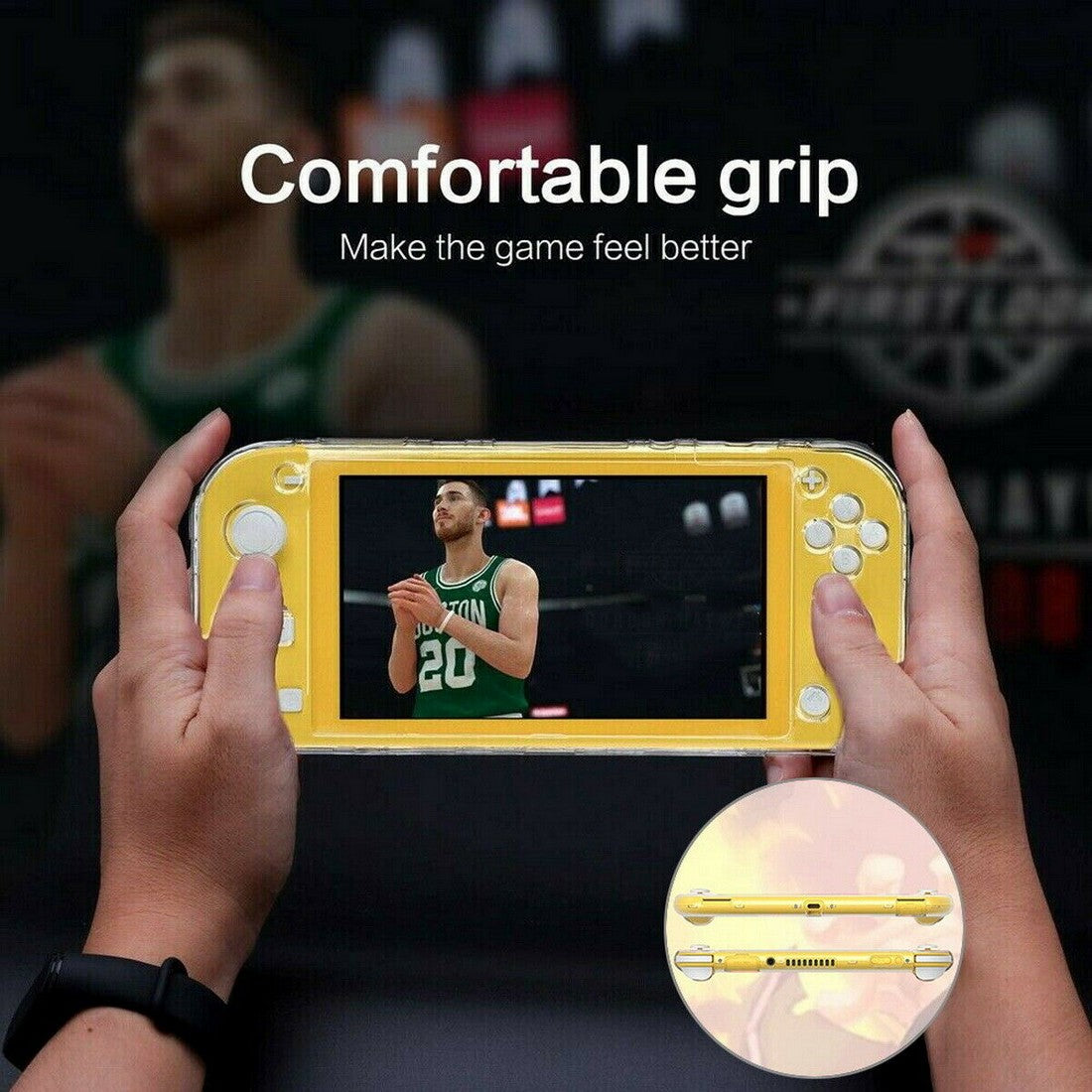 Transparent Hard Shell Clear Case Slim Cover for Nintendo