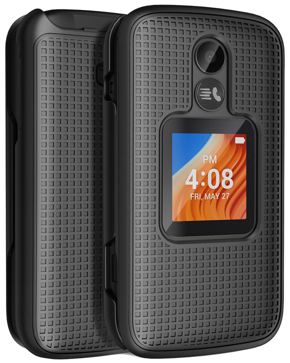 Grid Textured Hard Case Cover for Alcatel TCL Flip 2 (T408DL)