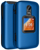 Grid Case Hard Cover and Belt Clip Holster for Alcatel TCL Flip 2 Phone (T408DL)