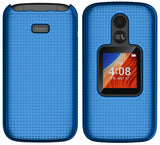 Grid Case Hard Cover and Belt Clip Holster for Alcatel TCL Flip 2 Phone (T408DL)