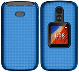 Grid Case Hard Cover and Belt Clip Holster for Alcatel TCL Flip 2 Phone (T408DL)