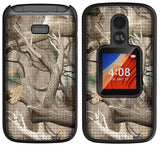 Grid Case Hard Cover and Belt Clip Holster for Alcatel TCL Flip 2 Phone (T408DL)