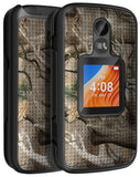 Grid Case Hard Cover and Belt Clip Holster for Alcatel TCL Flip 2 Phone (T408DL)