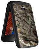 Grid Case Hard Cover and Belt Clip Holster for Alcatel TCL Flip 2 Phone (T408DL)