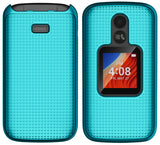 Grid Case Hard Cover and Belt Clip Holster for Alcatel TCL Flip 2 Phone (T408DL)