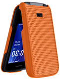 Grid Case Hard Cover and Belt Clip Holster for Alcatel TCL Flip 2 Phone (T408DL)
