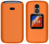 Grid Case Hard Cover and Belt Clip Holster for Alcatel TCL Flip 2 Phone (T408DL)