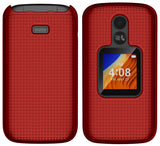 Grid Case Hard Cover and Belt Clip Holster for Alcatel TCL Flip 2 Phone (T408DL)