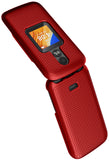 Grid Case Hard Cover and Belt Clip Holster for Alcatel TCL Flip 2 Phone (T408DL)
